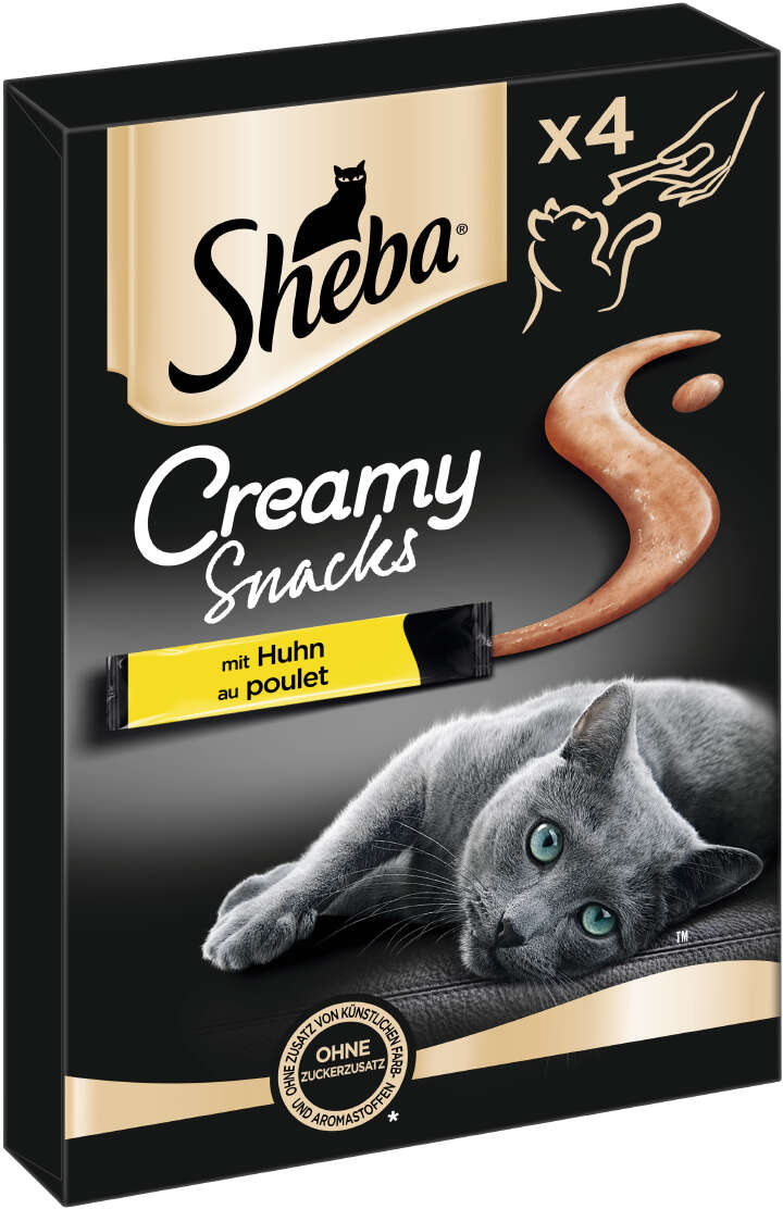 Sheba Katzenleckerli Creamy Snacks mit Huhn